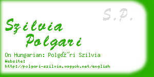 szilvia polgari business card